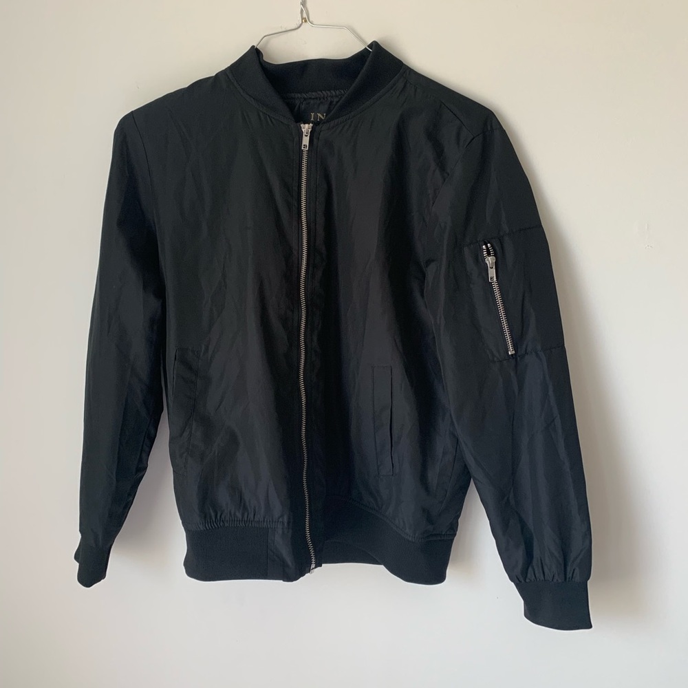 Black bomber jacket